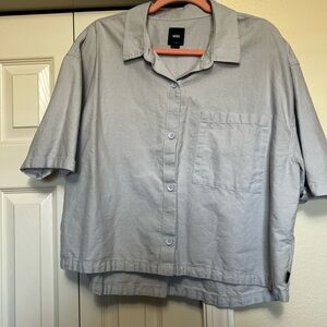 Vans Light Blue Casual Button Down Shirt